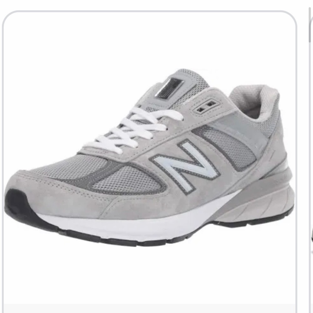New Balance Men's Athletic Sneaker in Light Grey and White